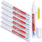 Atuful 6 Stück Fugenstift Fugenmörtel Fliesen Stift Fugen Reparatur Marker mit Ersatzspitze für Fliesen Wand (Weiß)