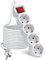 EXTRASTAR Regleta alargador de 3 Metros con 4enchufes e Interruptor Blanco