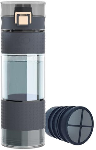Notfall Wasserfilter flasche Trinkwasserfilter Outdoor Survival Wasserflasche mit Filter Camping Wasserfilter 17fl oz