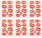 Uonlytech 6pcs Cute Temporary Tattoo Sticker Red Lips Tattoo Stickers Fake Waterproof Red Lips Temporary Decorative Stickers for Women