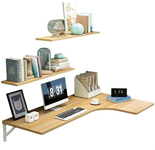 Laptop-Tisch Computertisch Wandmontierter Laptop-Schreibtisch Faltbarer Wandtisch Robuster Floating-Tisch mit Stahlhalterung for kleine Räume Multifunktionstisch for Wohnküchenbüro Arbeitstisch für da