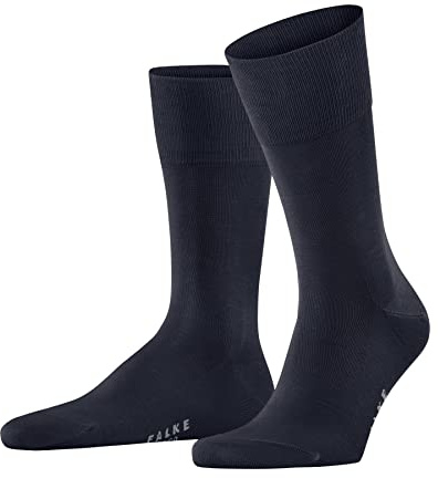FALKE Herren Tiago Socken atmungsaktive nachhaltige biologische Fil d´Écosse Baumwolle leichter Glanz flache Naht druckfreie Fußspitze fein einfarbig dünn Business Alltag 1 Paar