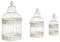 Biscottini Set 3 Gabbie Vintage Porta Candele da Esterno e Interno | Gabbie Shabby Chic Decorazioni