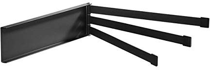 Edelstahl-Drehgelenk, 3-lagiger Handtuchhalter mit Schwenkarm, Stangenschiene, Wandmontage für Badezimmer-Aufbewahrungsregal Present