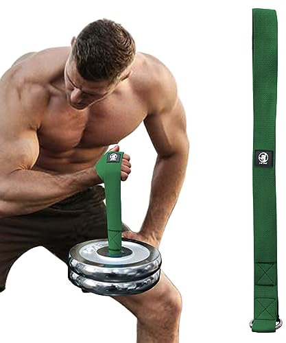 J Bryant Trainingsgurt für Arme, Wrestling, ideal für Handgelenk, Unterarm und Bizeps-Workout, multifunktionales Heim-Fitnessgerät, kompatibel mit 2,5 cm und 5,1 cm Langhantelplatten (grün)