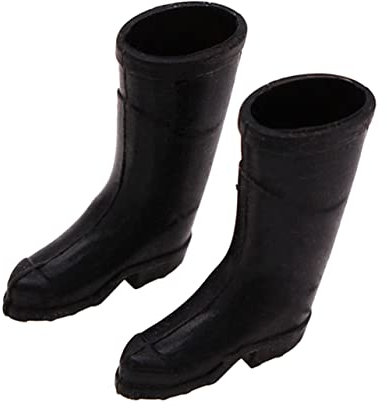 ibasenice 1 Paar Mini-Regenstiefel Regenschuhe Puppen-Outfits Regenschirm Für Hunde Absätze Mini-weihnachtsmann-Stiefel Santa Stiefel Schuhe Tisch Stuhl Möbel Weihnachten Plastik Mikroszene