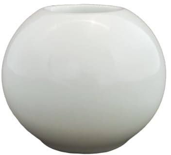 Leuchter für Teelicht Kugelleuchter Gr. L 9 cm Porzellan weiß