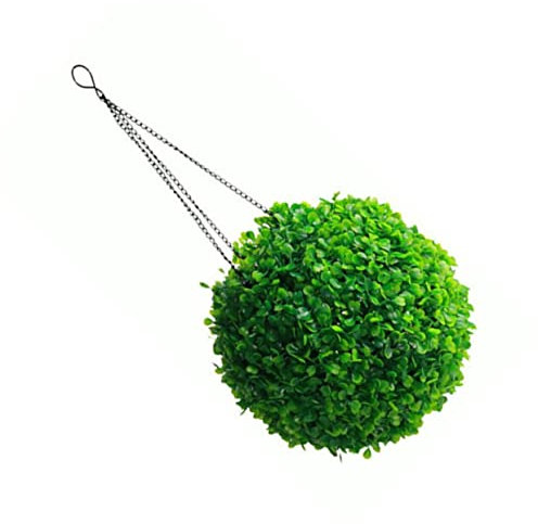 Yardwe Solar-grasball-licht Led-licht-anhänger Dekorative Außendekoration Künstlicher Buchsbaum Led-licht Aus Künstlichem Buchsbaum Rundes Gras Gartenbeleuchtung Plastik Einzigartig