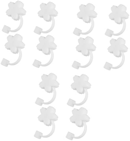 FRCOLOR 12 Stk Staubkappe aus Stroh Strohhalmstopfen für wiederverwendbare Strohhalme Silikonstrohhalm Wiederverwendbare Strohhalmschutzkappen Staubdichte Abdeckung für Trinkhalme Glas