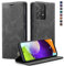 caseme Handyhülle für Samsung Galaxy A52S 5G/ A52 Hülle Premium Leder Klappbar Tasche Flip Case Magnet Kartenfach Standfunktion Klapphülle Schutzhülle für Samsung A52S 5G/ A52 4G/5G - Grau