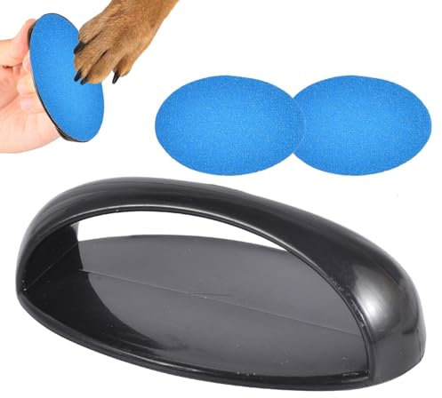 Eoixuqba Dog Nail File Scraper - Dog Nail Trimmers with Replaceable Sandpaper - Quiet Pet Nail File, Pet Supplies, Ergonomic Handle, Nail Filing for All Dog Breeds