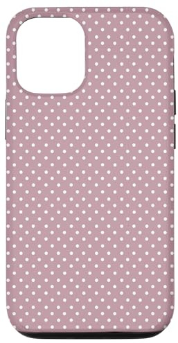 Hülle für iPhone 14 Punkte, rosa Hintergrund
