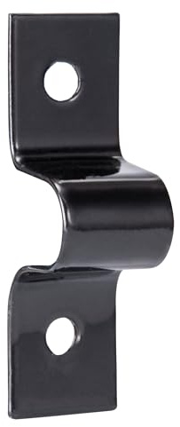 Alberts 863432 Schlaufe | galvanisch blau verzinkt | schwarz, kunststoffbeschichtet | 9 x 12 mm | 20er Set