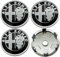 ZVUOPLGV 4 Nabenabdeckung, Für Alfa Romeo 159 147 156 Giulietta Mito 60mm Radkappen Emblem Auto Radnabenkappen Felgen Aufkleber Dekoration Radkappen