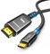 Highwings Cable USB C vers HDMI 1M 4K@60Hz UHD, Câble USB Type C vers HDMI [Thunderbolt 3/4 Compatible] pour iPhone 15 Series, pour MacBook Pro/Air, pour iPad Pro/Air, pour Galaxy S10/S9 etc (Noir)
