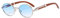 WNCKSQ Lunettes de soleil rétro ovales pour hommes et femmes, verres dégradés clairs, lunettes de soleil pour cyclisme, nuances UV400, bleu dégradé, 1