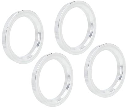 A ABSOPRO 4 Stücke Alufelgen Zentrierringe Distanzringe für Universal 73.1 auf 57.1mm Silberton Artikelaustausch