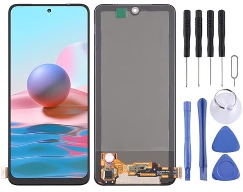 Teléfono inteligente Material OLED LCD Pantalla y Digitizador Conjunto completo para para Xiaomi Redmi Nota 10 4G / Redmi Nota 10S / Redmi 11 SE India / POCO M5S M2101K7BG, M2101K7BI, M2101K7BNY, M210