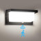 Audor 24W Außenlampe mit bewegungsmelder, IP65 Wasserdicht LED Wandleuchte Aussen, Außenbeleuchtung für Garage Wandlampe 6000K Außenleuchte Wand, Außenwandleuchte für Garten Flur Treppenhaus