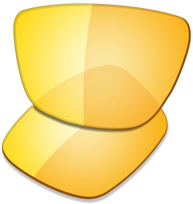 Saucer Premium Ersatzgläser für Oakley Sylas XL OO9448 Sonnenbrille, HD Gelb, nicht polarisiert, Einheitsgröße