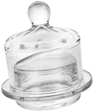 Qianly Mantequera de Vidrio con Tapa, Versátil Bandeja para , Mesa de Comedor Y Refrigerador.