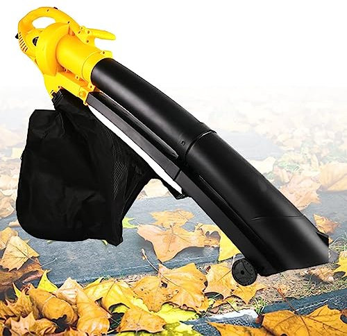 Electric Leaf Blower Vacuum Shredder 3 in 1, 35L Collection Bag, High Shredding Ratio, for Efficient Lawn and Garden Care