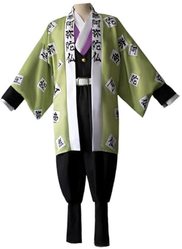 CR ROLECOS Kanroji Mitsuri kimono Cosplay Kostüm Tomioka Giyuu Vollständiger Satz Kostüm Anime Halloween