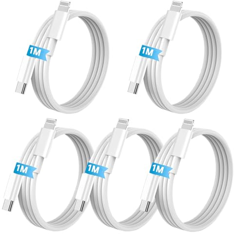 Gartmost For USB C to Lightning Cable, 5 Pack [MFi Certified, 5x100CM]