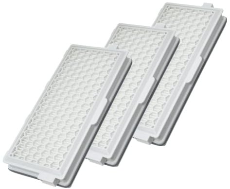 Reliapart Active Air Clean 50 Vacuum Cleaner Filter for Miele Compact C1, Compact C2, Complete C2, Complete C3, S4, S5, S6, S8 Series with Timestrip Indicator and Odour Neutralising (HEPA (3 Pack))