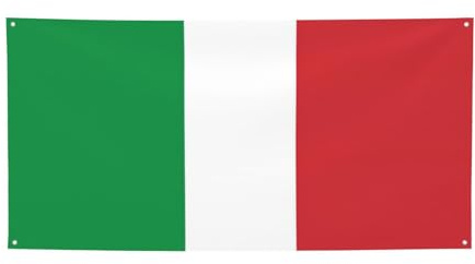 Party-Banner mit Italien-Flagge, Banner für alle Veranstaltungen, helle Flaggen für Geburtstag, Erntedankfest und mehr