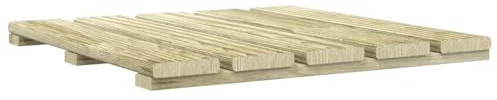 Set di 6 piastrelle per terrazza, in legno di pino impregnato, 50 x 50 cm, per giardino, balcone, terrazza, verde