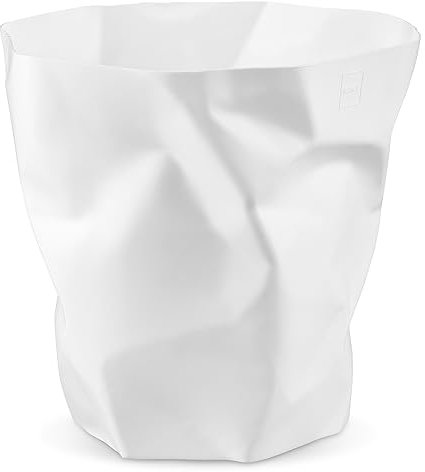 Essey Design Papierkorb, Mini Bin Bin, Design Mülleimer für Büro und Bad, 7 Liter, weiß