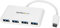 StarTech.com 4 Port USB C Hub with 4x USB-A Ports (USB 3.0 SuperSpeed 5Gbps) - USB Bus Powered - Portable/Laptop USB-C to USB-A Adapter Hub - USB 3.1 Gen 1/USB 3.2 Gen 1 Type-C Hub - White (HB30C4ABW)
