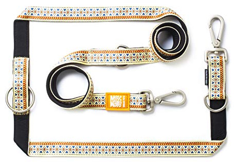 Max & Molly 4894512016125 Bequem, Sicher, Gepolstertes Neopren, Kühl Und Flexibel, Multifunktionsleine, L, Ethnic