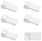 Windhager 10704 Klemmhaken, Zubehör für Seilspannmarkise/Sonnensegel, weiß (4 x 6er Pack)