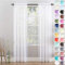 Megachest a pair of slot top voile curtains (Pure White, 56 wideX63 drop 2 Panels)