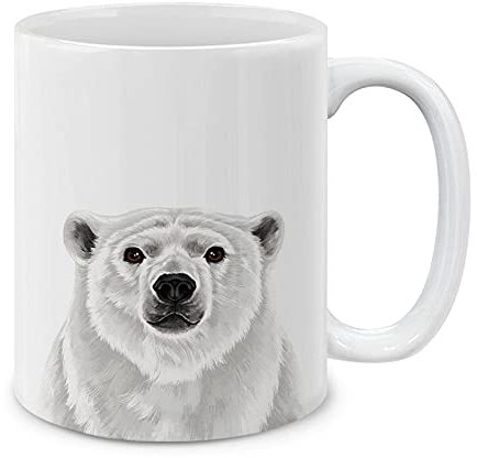 Tasse à thé MUGBREW en céramique avec ours polaire, 325 ml