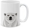 Tasse à thé MUGBREW en céramique avec ours polaire, 325 ml