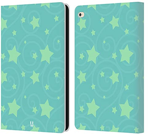 Head Case Designs Cielo De La Mañana Patrones de Estrellas Carcasa de Cuero Tipo Libro Compatible con Apple iPad Air 2 (2014)