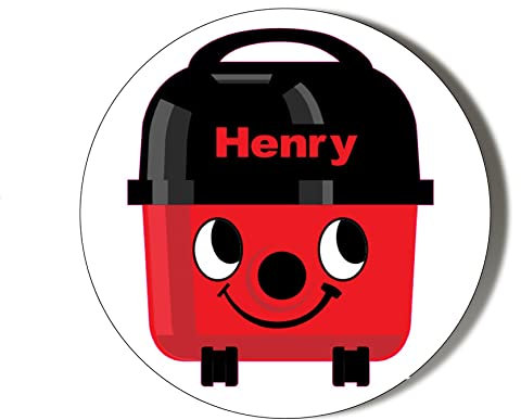 Gift Insanity CARTOON HENRY HOOVER SMILING - 77mm Extra Large Badge