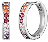 Engelsrufer Ohrringe Creolen aus Sterlingsilber mit Zirkonia in Warmen Farben, Durchmesser: 21mm, ERE-WARM-ZIM-CR-13