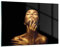 Wandbilder Dekoration Wohnzimmer Gold Frau Stück Bilder auf Glas 120x80cm Glasbild Schlafzimmer Küche Deko Wand Kunstdruck Art Groß XXL Wanddeko Bild im Glas Modern Wall Decor Glasdruck GAA120x80-4573