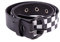 Punk Canvas Checkerboard Gürtel Männer Frauen Jeans Metallschnalle Karierte Gürtel Mode Street Style Schachbrett Lässig Karierter Bekleidungszubehör Streetwear Mode Belt (100cm, Karo Schwarz Weiß)