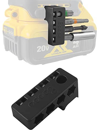 Magnetischer 1/4 Bit-Halter kompatibel mit Dewalt & Wrox Akkuschraubern, rechte Schraubbefestigung, starker Organizer für 4 Bits