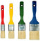 Hardy Lot de 4 Pinceaux 20 Mm 30 Mm 40 Mm 50 Mm Série 23 pour Peindre avec n'importe Quelle Peinture Couverture Précise Mélange de Poils Synthétiques et Naturels Manche Profilé Antidérapant