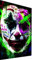 Magic Canvas Art - Bilder Abstrakt Joker Clown Leinwandbild 1- teilig Hochwertiger Kunstdruck modern Wandbilder Wanddekoration Design Wand Bild - B8278, Material: Leinwand, Größe: 80x60 cm, Weiß