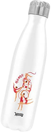 Borraccia Termica Bottiglia Termica Acciaio Inox 500ml Bottiglia Termica Made in Italy Ecologica Thermos 24 Ore Freddo & 12 h Caldo - Personalizzata con nome - Ginnastica Ritmica 1