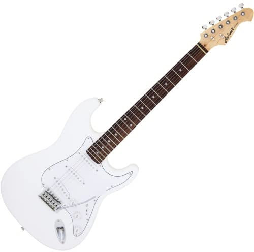 Aria STG003WH Stratocaster Gitarre weiß