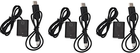 Keavenoy 3 x Np-Fw50 USB-Adapter für Schaufensterpuppen W/Dc Power Bank (5V 2A) für A7R, A7, A7S, A7S Ii, A5000, A5100, A6000, A6500, A35, A55, Alpha Nex-3, Nex-5, Nex-7, -Rx10 Ii. i