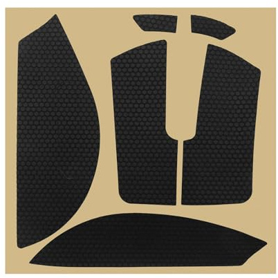 VGOL Mouse Feet Skateboard-Mausfüße, Dicke 0,65 mm, PTFE-Material, glattes Gleitpad, kompatibel mit Razer DeathAdder V3 Pro, Schwarz